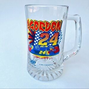 𝅺VINTAGE Nascar Jeff Gordon #24 Glass Beer Mug